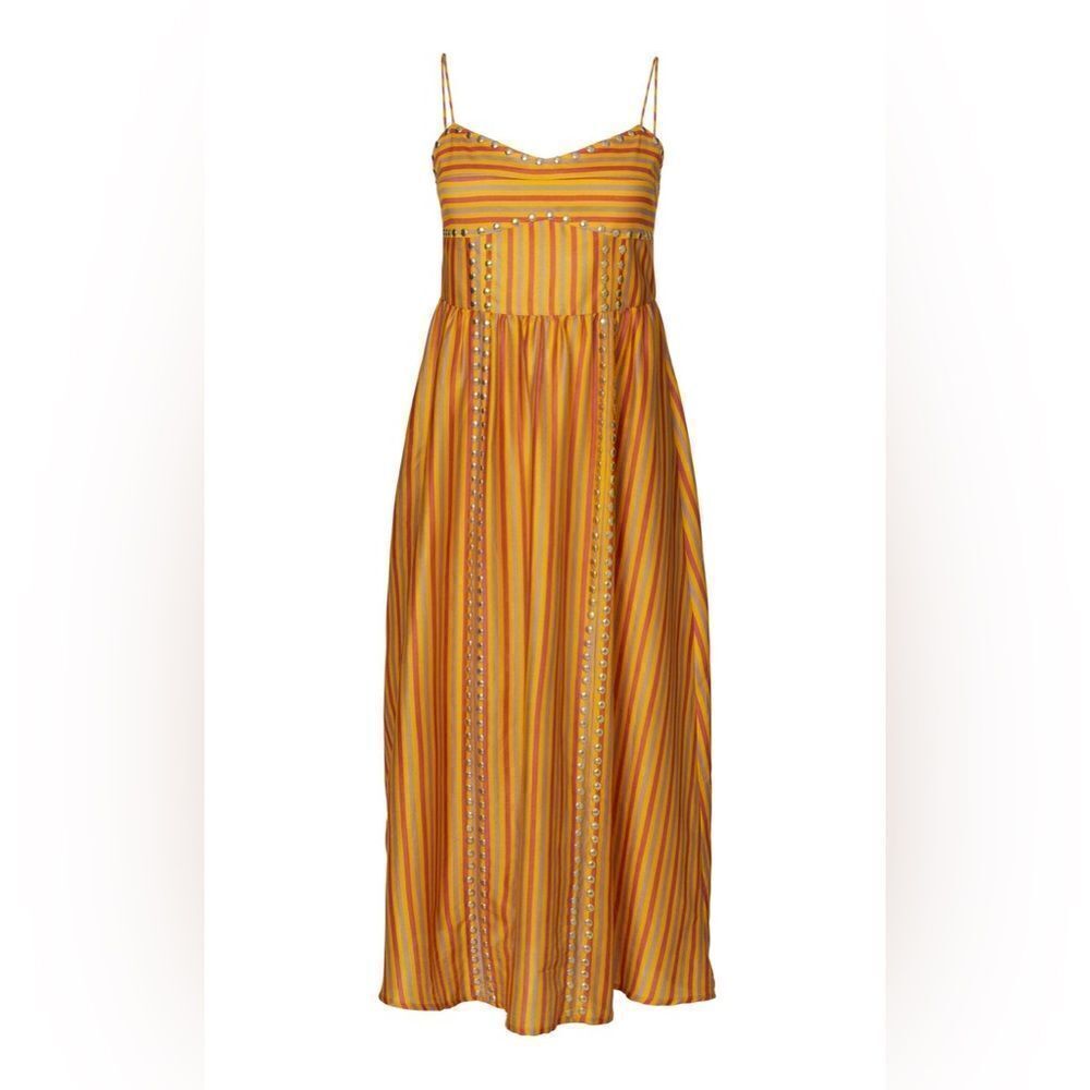 NWT Alix of Bohemia Autumn Ochre Stripe Dress